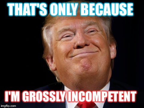 THAT'S ONLY BECAUSE I'M GROSSLY INCOMPETENT | made w/ Imgflip meme maker