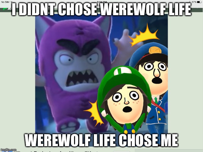 Werewolf life | I DIDNT CHOSE WEREWOLF LIFE; WEREWOLF LIFE CHOSE ME | image tagged in funny memes | made w/ Imgflip meme maker