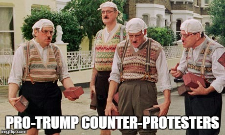 PRO-TRUMP COUNTER-PROTESTERS | made w/ Imgflip meme maker