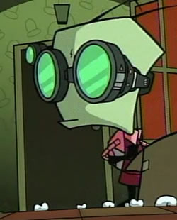 Zim in goggles Blank Meme Template