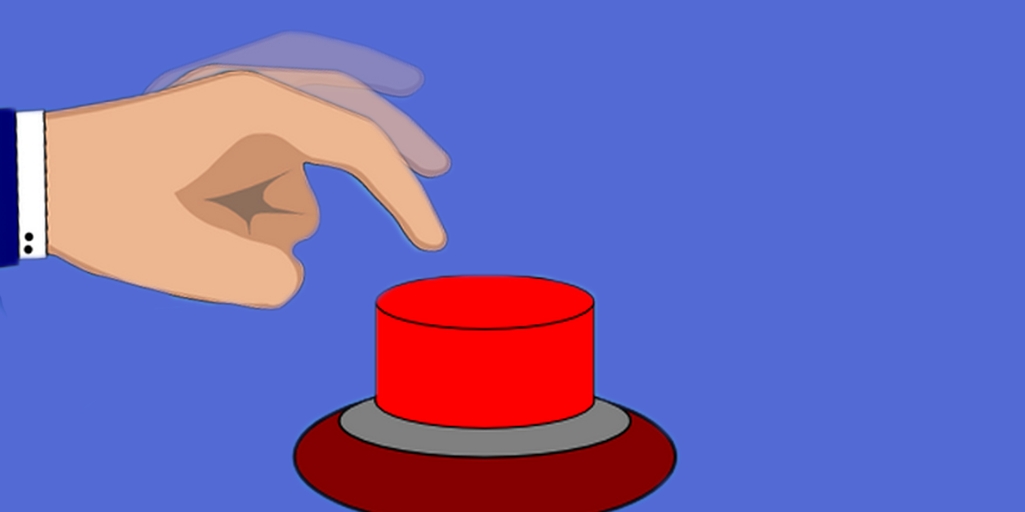 High Quality red button Blank Meme Template