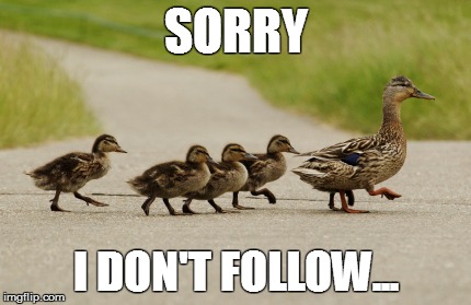 SORRY I DON'T FOLLOW... | made w/ Imgflip meme maker