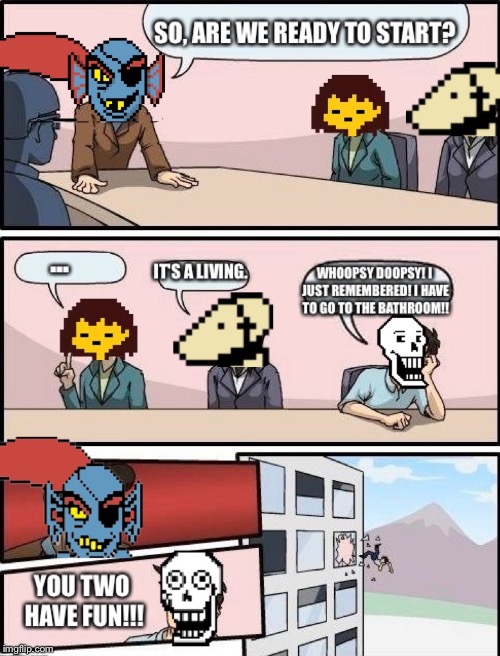 image tagged in training with undyne,undertale,boardroom meeting suggestion | made w/ Imgflip meme maker