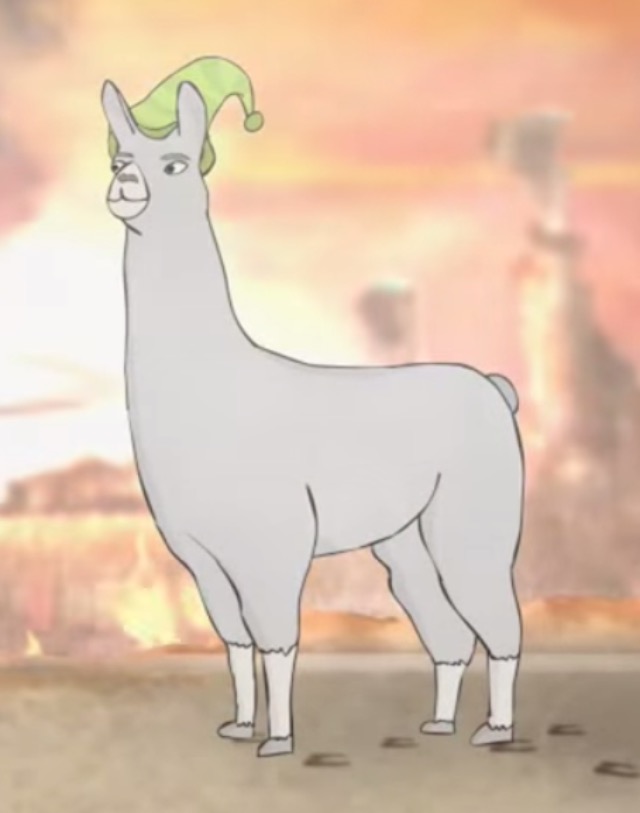 Llamas with hats Blank Meme Template