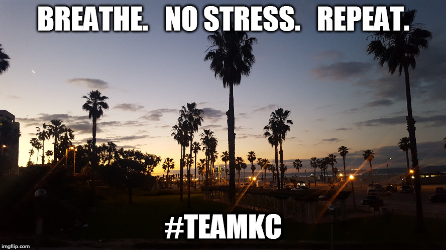 BREATHE.   NO STRESS.   REPEAT. #TEAMKC | made w/ Imgflip meme maker