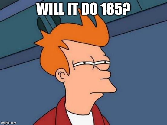 Futurama Fry Meme | WILL IT DO 185? | image tagged in memes,futurama fry | made w/ Imgflip meme maker