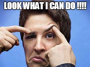 Rachel Madcow | LOOK WHAT I CAN DO !!!! | image tagged in rachel maddow | made w/ Imgflip meme maker
