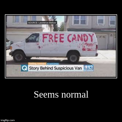 Nothing suspicious here | image tagged in funny,van | made w/ Imgflip demotivational maker