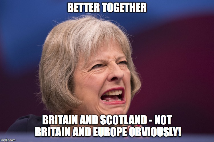 BETTER TOGETHER; BRITAIN AND SCOTLAND - NOT BRITAIN AND EUROPE OBVIOUSLY! | image tagged in better together | made w/ Imgflip meme maker