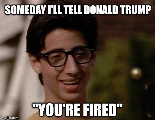 SOMEDAY I'LL TELL DONALD TRUMP; "YOU'RE FIRED" | image tagged in rachel maddow,paul wonder years,donald trump | made w/ Imgflip meme maker
