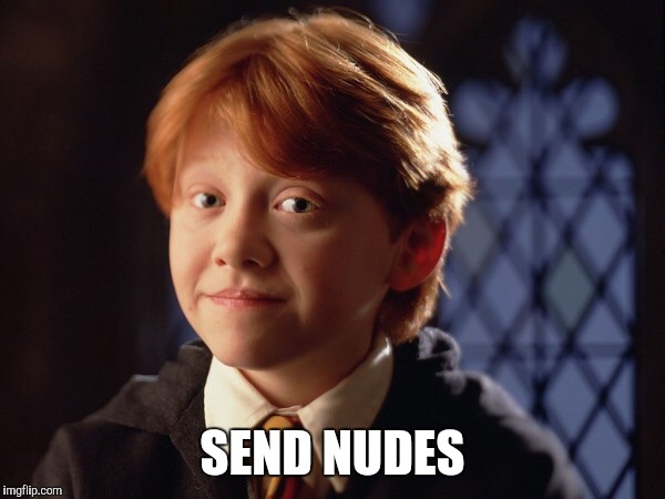 Ron Weasley | SEND NUDES | image tagged in ron weasley | made w/ Imgflip meme maker
