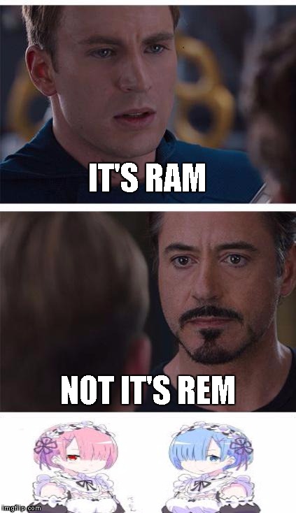 Marvel Civil War 1 Meme | IT'S RAM; NOT IT'S REM | image tagged in memes,marvel civil war 1 | made w/ Imgflip meme maker