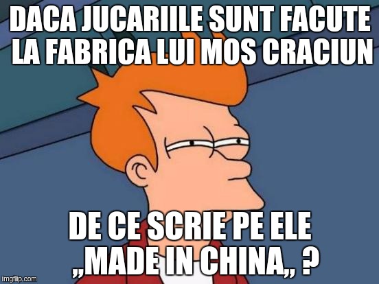 scrie i lui mos craciun Futurama Fry Meme   Imgflip