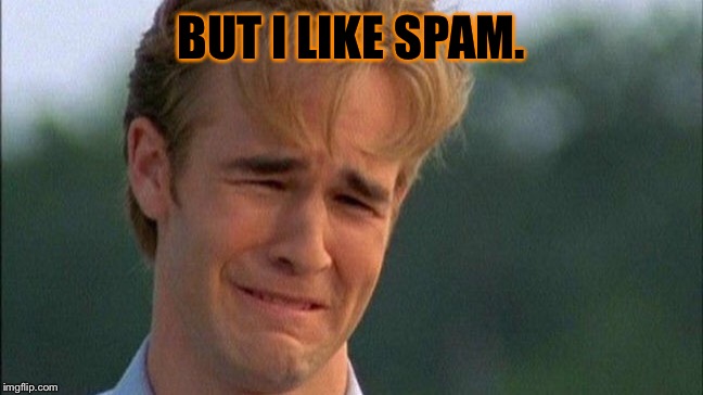 BUT I LIKE SPAM. | made w/ Imgflip meme maker