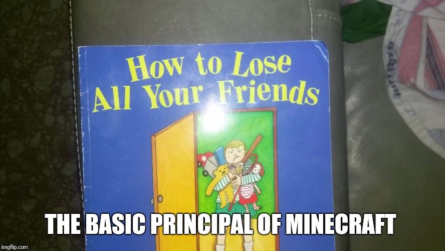 Minecraft principal | THE BASIC PRINCIPAL OF MINECRAFT | image tagged in minecraft principal | made w/ Imgflip meme maker