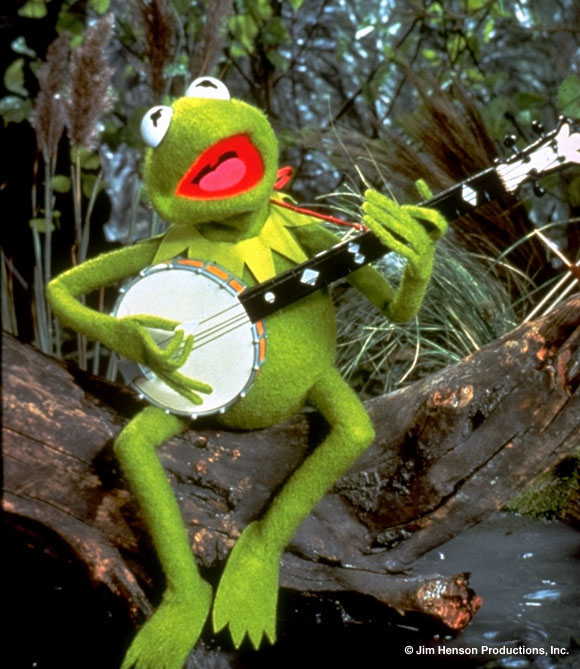 High Quality Kermit guitar  Blank Meme Template