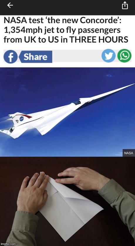 image tagged in airplane,concorde,lol | made w/ Imgflip meme maker