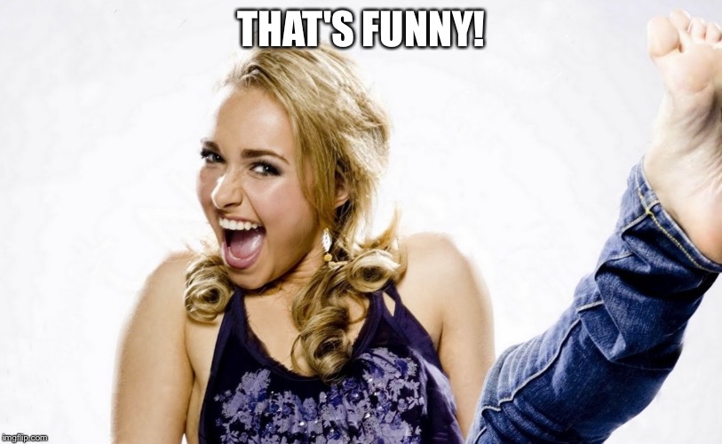 Hayden Laughing | THAT'S FUNNY! | image tagged in hayden laughing | made w/ Imgflip meme maker
