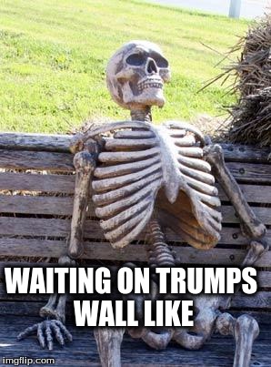 Wall Time | WAITING ON TRUMPS WALL LIKE | image tagged in memes,trump4prez2k16,offended yet,funny meme,nude,sexual gone violent | made w/ Imgflip meme maker