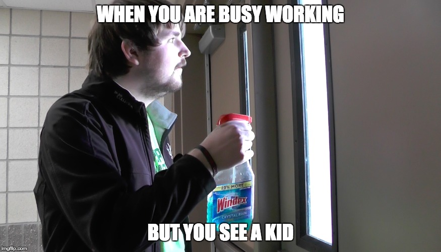 WHEN YOU ARE BUSY WORKING; BUT YOU SEE A KID | image tagged in distracted | made w/ Imgflip meme maker