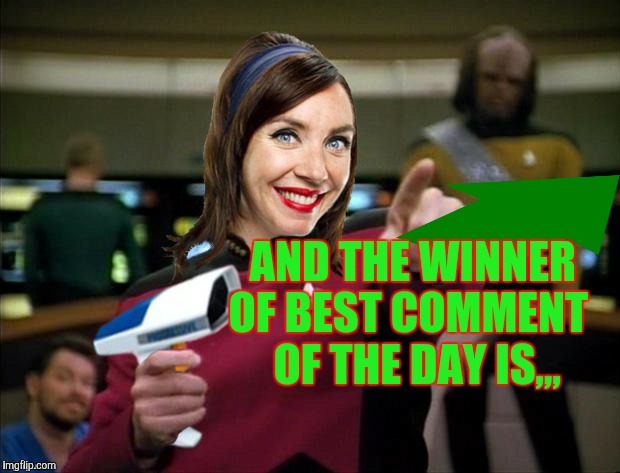 ChumpChange's Make It Flo | AND THE WINNER OF BEST COMMENT   OF THE DAY IS,,, | image tagged in chumpchange's make it flo | made w/ Imgflip meme maker