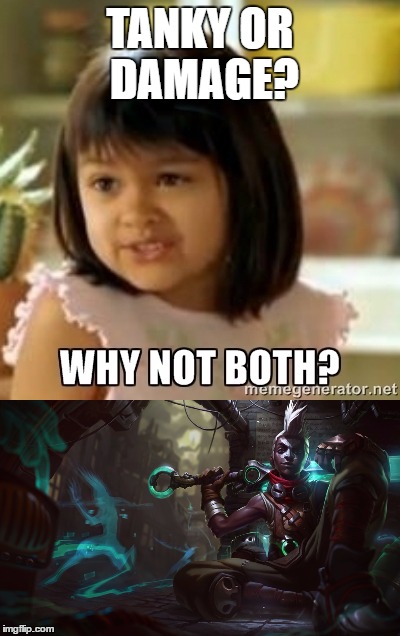 Ekko in a nutshell | TANKY OR DAMAGE? | image tagged in league of legends | made w/ Imgflip meme maker