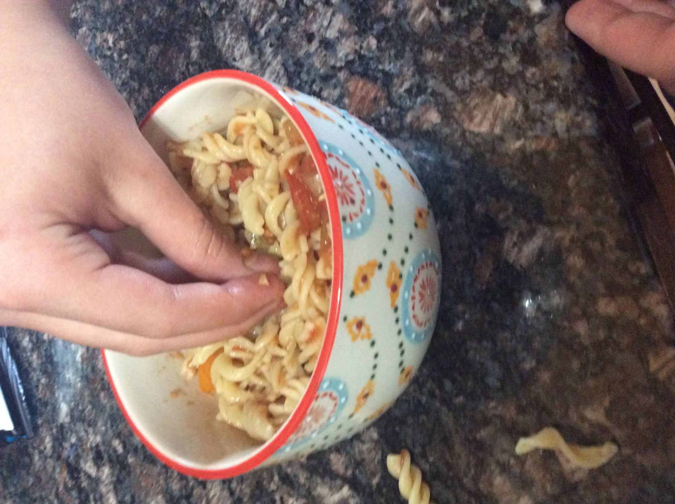 Italian hand in pasta Blank Meme Template
