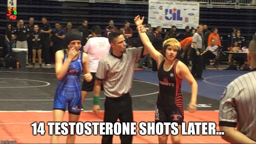 14 TESTOSTERONE SHOTS LATER... | image tagged in sjw,funny memes | made w/ Imgflip meme maker