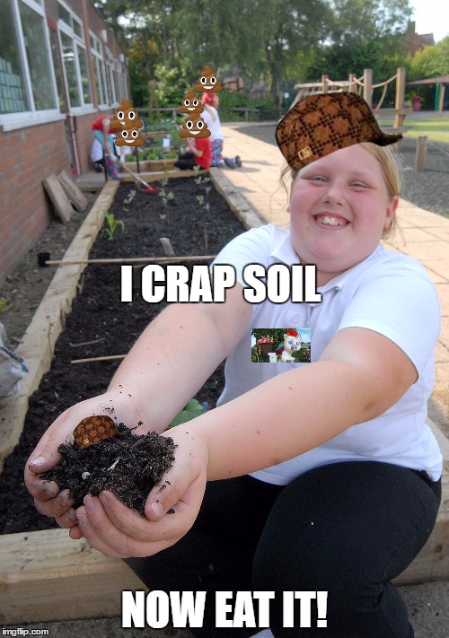 howtoconsent | I CRAP SOIL; NOW EAT IT! | image tagged in mef,soil,scumbag | made w/ Imgflip meme maker