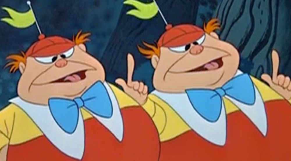 tweedle dee and tweedle dum figures