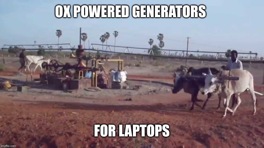 OX POWERED GENERATORS FOR LAPTOPS | made w/ Imgflip meme maker