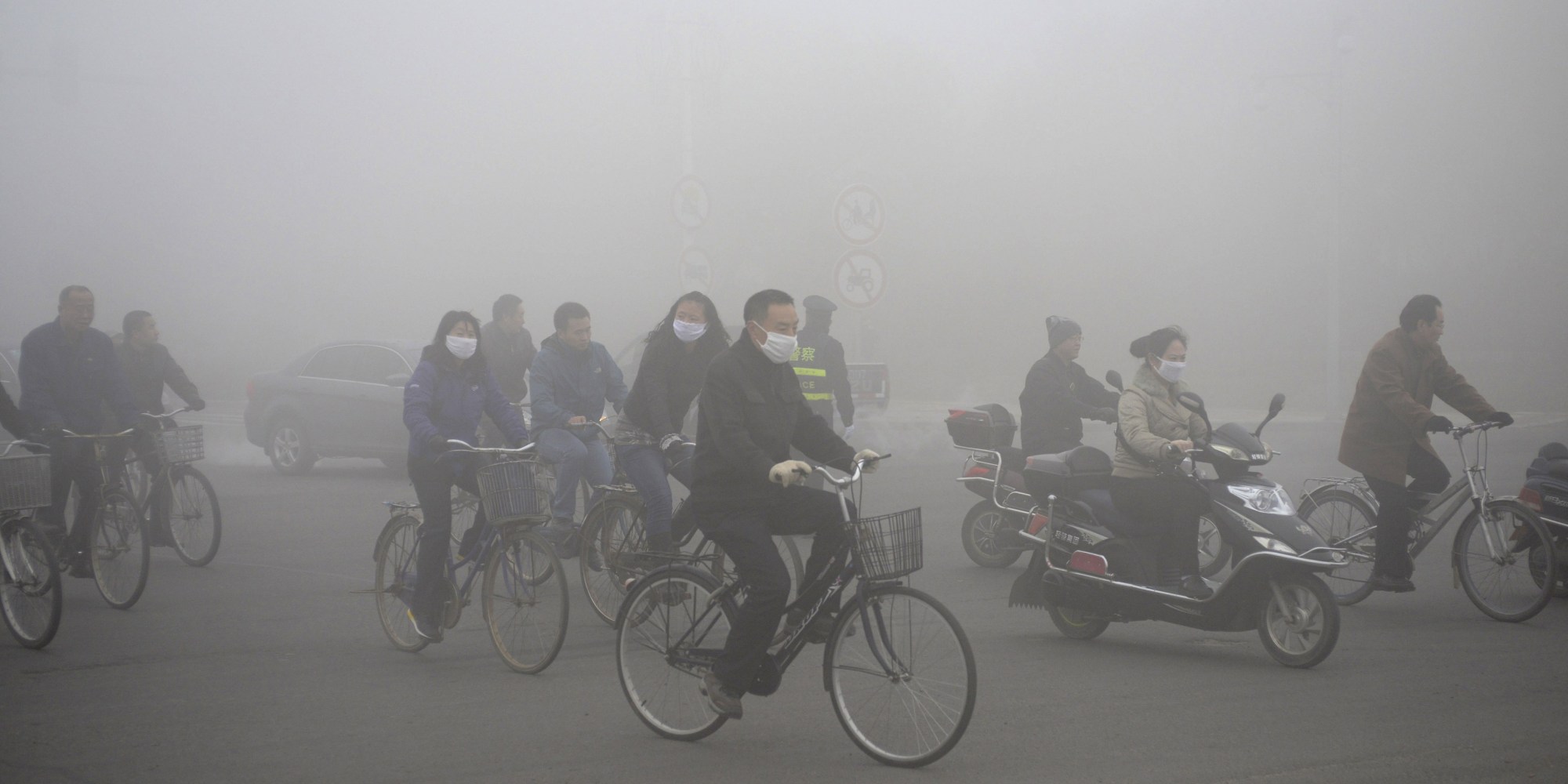 High Quality cyclist smog Blank Meme Template