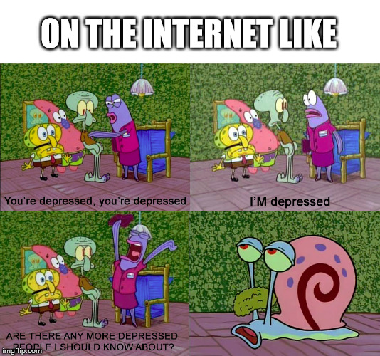 ON THE INTERNET LIKE | image tagged in spongebob | made w/ Imgflip meme maker
