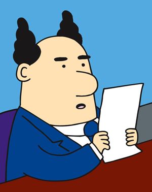 High Quality dilbert boss reading Blank Meme Template