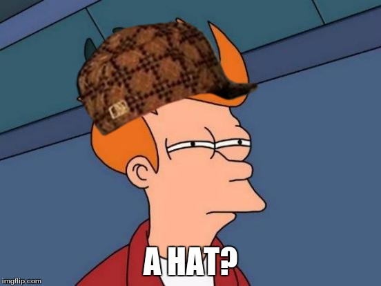 Futurama Fry Meme | A HAT? | image tagged in memes,futurama fry,scumbag | made w/ Imgflip meme maker