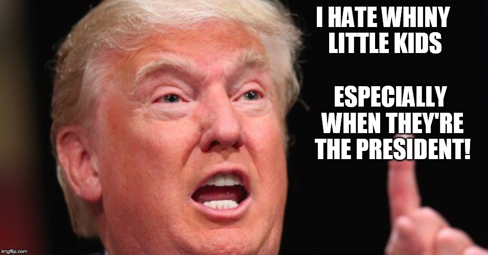 I HATE WHINY LITTLE KIDS ESPECIALLY WHEN THEY'RE THE PRESIDENT! | made w/ Imgflip meme maker