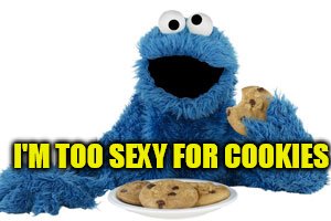 I'M TOO SEXY FOR COOKIES | made w/ Imgflip meme maker