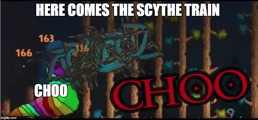 HERE COMES THE SCYTHE TRAIN; CHOO | made w/ Imgflip meme maker
