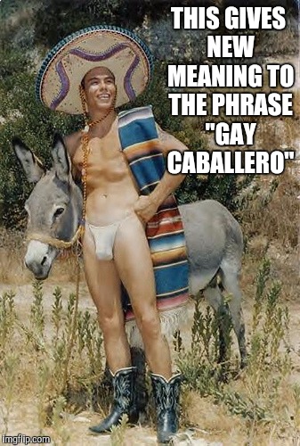 THIS GIVES NEW MEANING TO THE PHRASE "GAY CABALLERO" | made w/ Imgflip meme maker