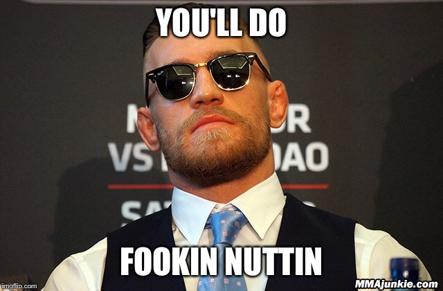 YOU'LL DO; FOOKIN NUTTIN | image tagged in memes | made w/ Imgflip meme maker