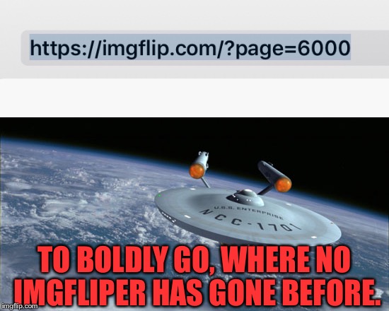 To boldly go, where no flipper has thought about going before! - Imgflip