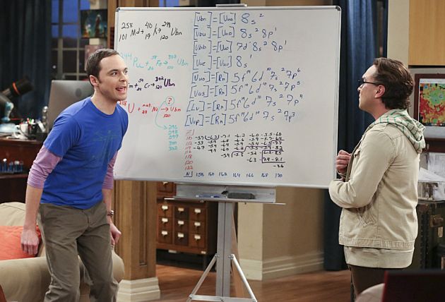 High Quality Sheldon finishes equation Blank Meme Template