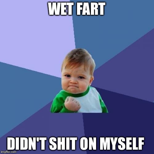 Success Kid Meme | WET FART; DIDN'T SHIT ON MYSELF | image tagged in memes,success kid | made w/ Imgflip meme maker