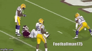 Jamal adams covers lots of ground big hit | image tagged in gifs | made w/ Imgflip video-to-gif maker