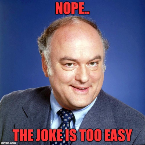 gordon jump | NOPE.. THE JOKE IS TOO EASY | image tagged in gordon jump | made w/ Imgflip meme maker