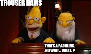 indicate  | TROUSER HAMS THATS A PADDLING. .NO WAIT. . WHAT. ? | image tagged in indicate | made w/ Imgflip meme maker