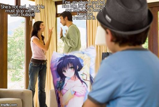 image tagged in kid with waifu | made w/ Imgflip meme maker