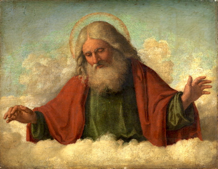 God in Clouds  Blank Meme Template