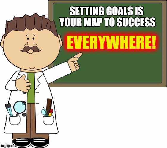 SETTING GOALS IS YOUR MAP TO SUCCESS EVERYWHERE! | made w/ Imgflip meme maker