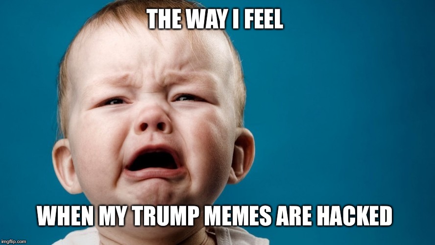 THE WAY I FEEL WHEN MY TRUMP MEMES ARE HACKED | made w/ Imgflip meme maker